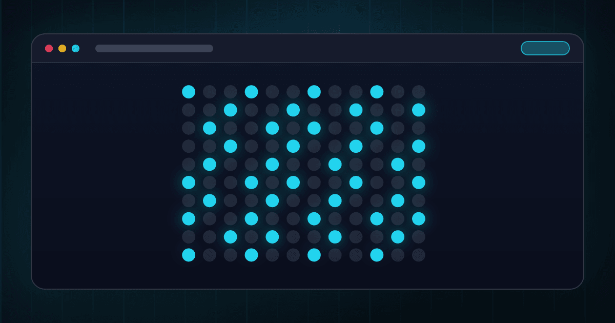 Die Punktmatrix der Wahrscheinlichkeiten